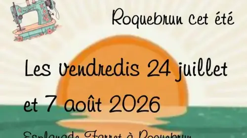 Les Dingues de la Couture au marché de Roquebrun !