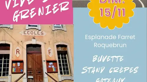 VIDE-GRENIER DE L’ÉCOLE DE ROQUEBRUN 🎉
